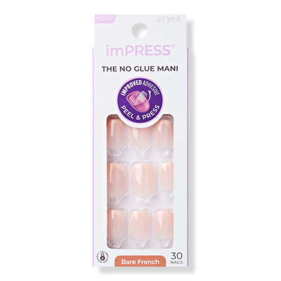 Kiss imPRESS Design Short Press-On Manicure Nails