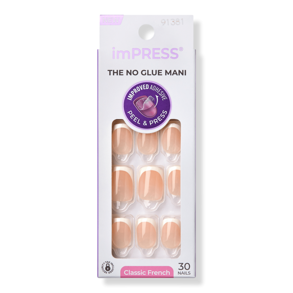Kiss Impress Design Short Press-on Manicure Nails - Model