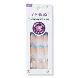 Kiss imPRESS Design Short Press-On Manicure Nails - Snooze