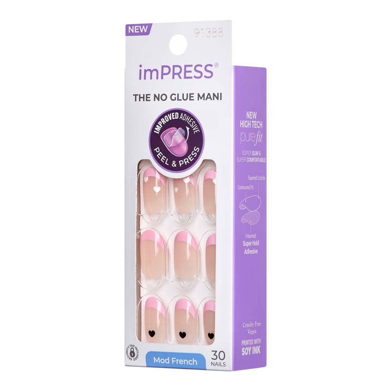Kiss imPRESS Design Short Press-On Manicure Nails #3