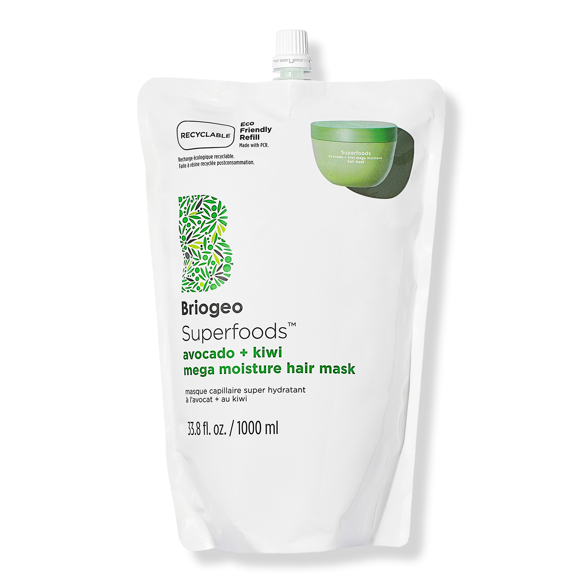 Briogeo Superfoods Avocado + Kiwi Mega Moisture Hair Mask #1