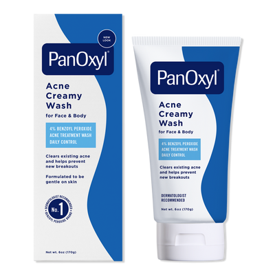 PanOxyl Acne Creamy Wash with 4% Benzoyl Peroxide