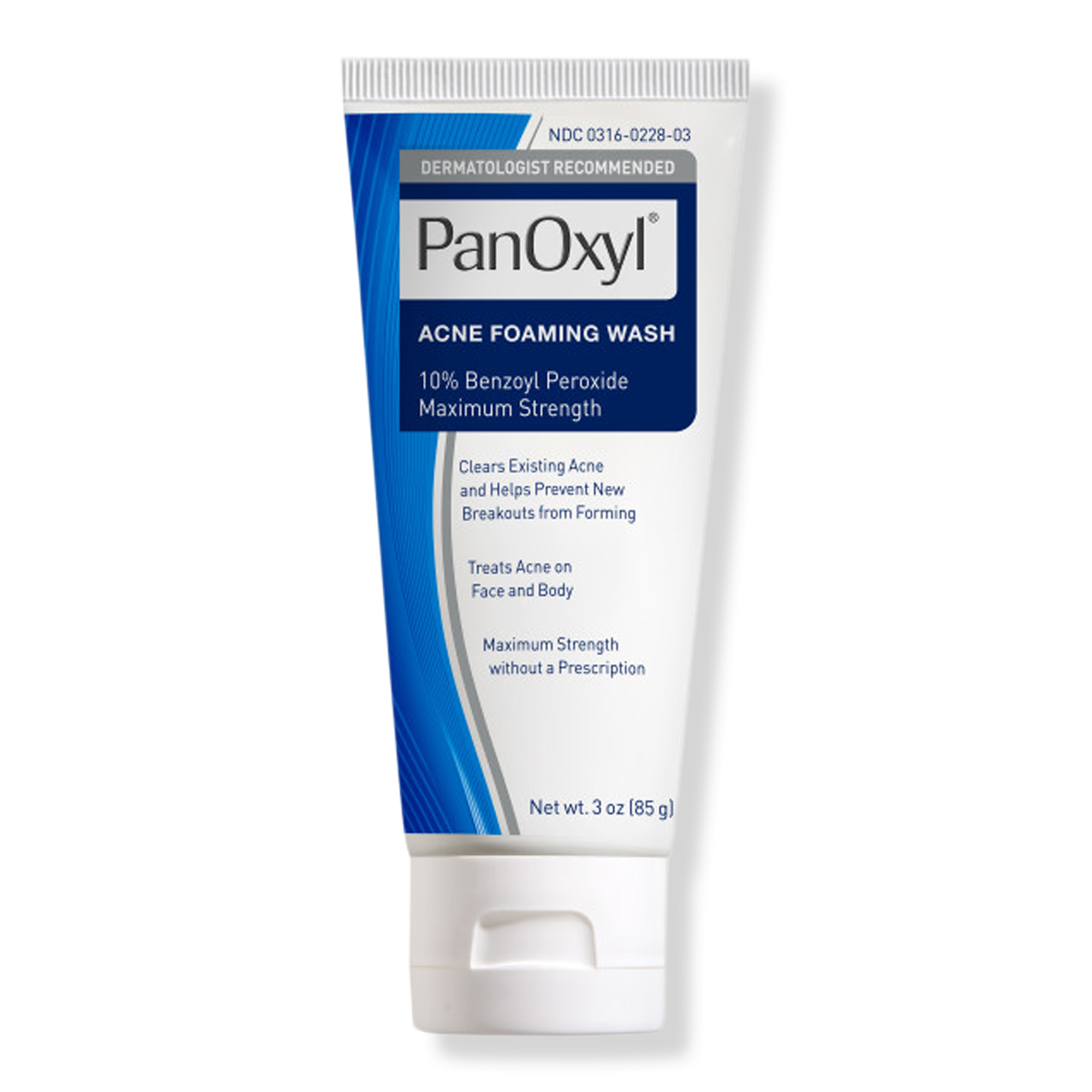Panoxyl Acne Foaming Wash Benzoyl Peroxide 10% Maximum Strength Antimicrobial