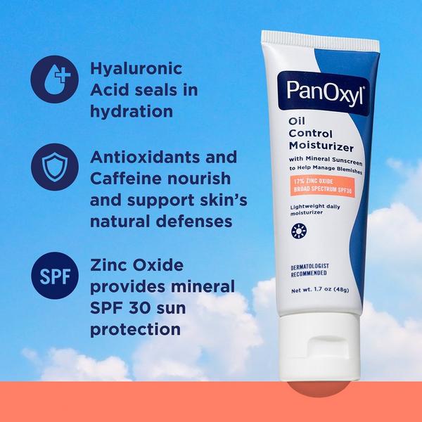 PanOxyl AM Oil Control Moisturizer with Broad Spectrum SPF 30 Mineral Sunscreen #4