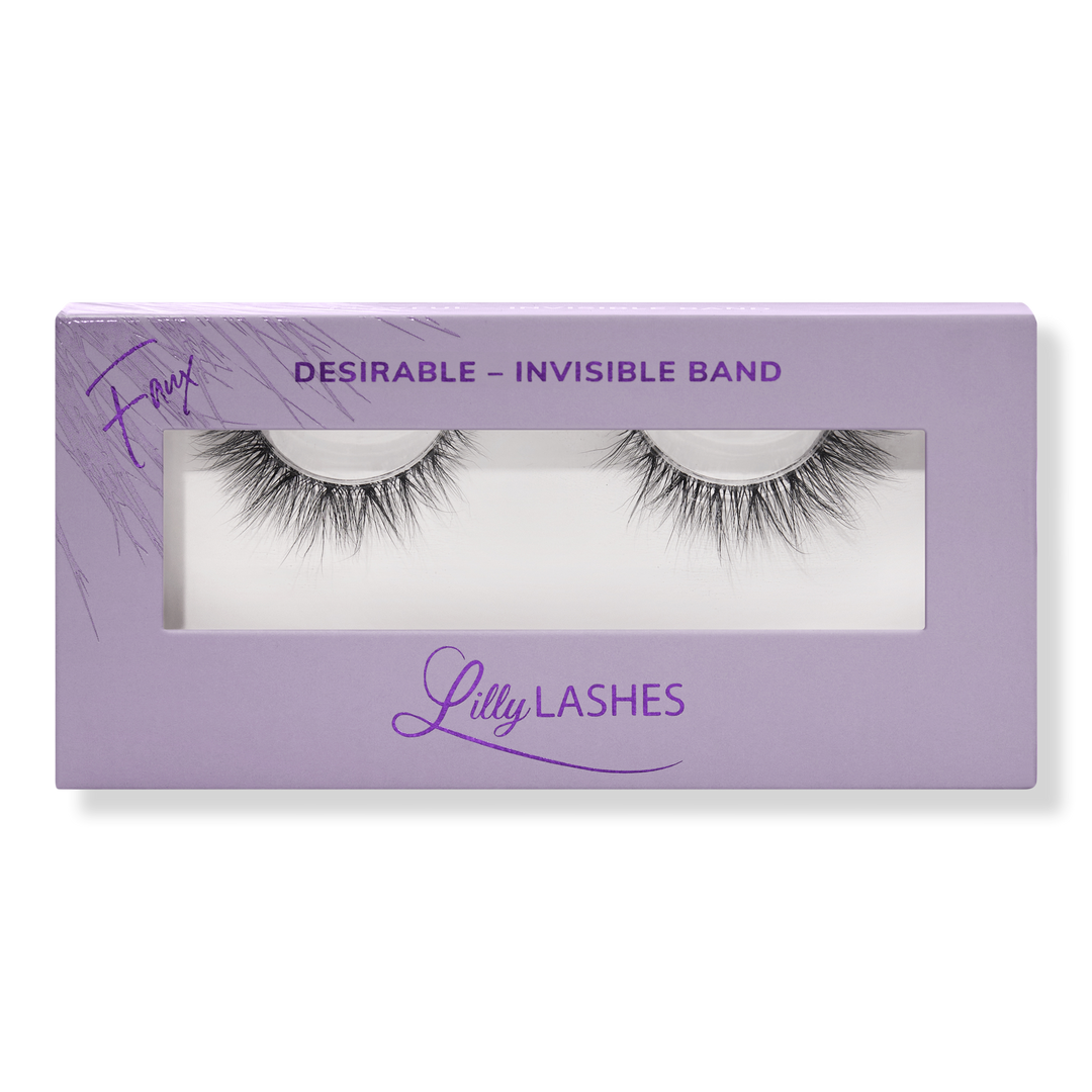 Lilly Lashes Desirable 3D Faux Mink Sheer Band Lashes #1