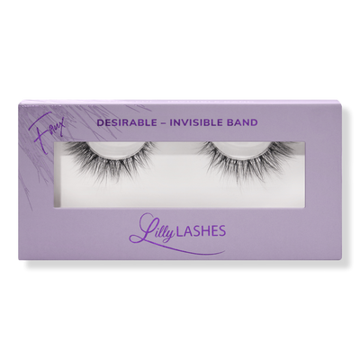 Lilly Lashes Desirable 3D Faux Mink Sheer Band Lashes