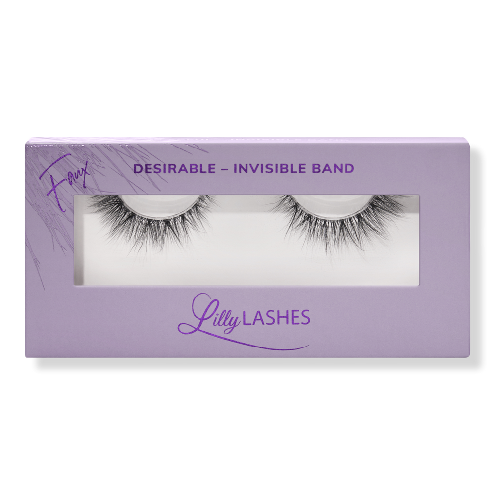 Lilly Lashes Desirable 3d Faux Mink Sheer Band Lashes