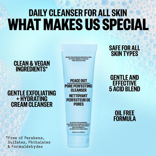 Peace Out Creamy Gentle Exfoliating Pore Perfecting Cleanser #6