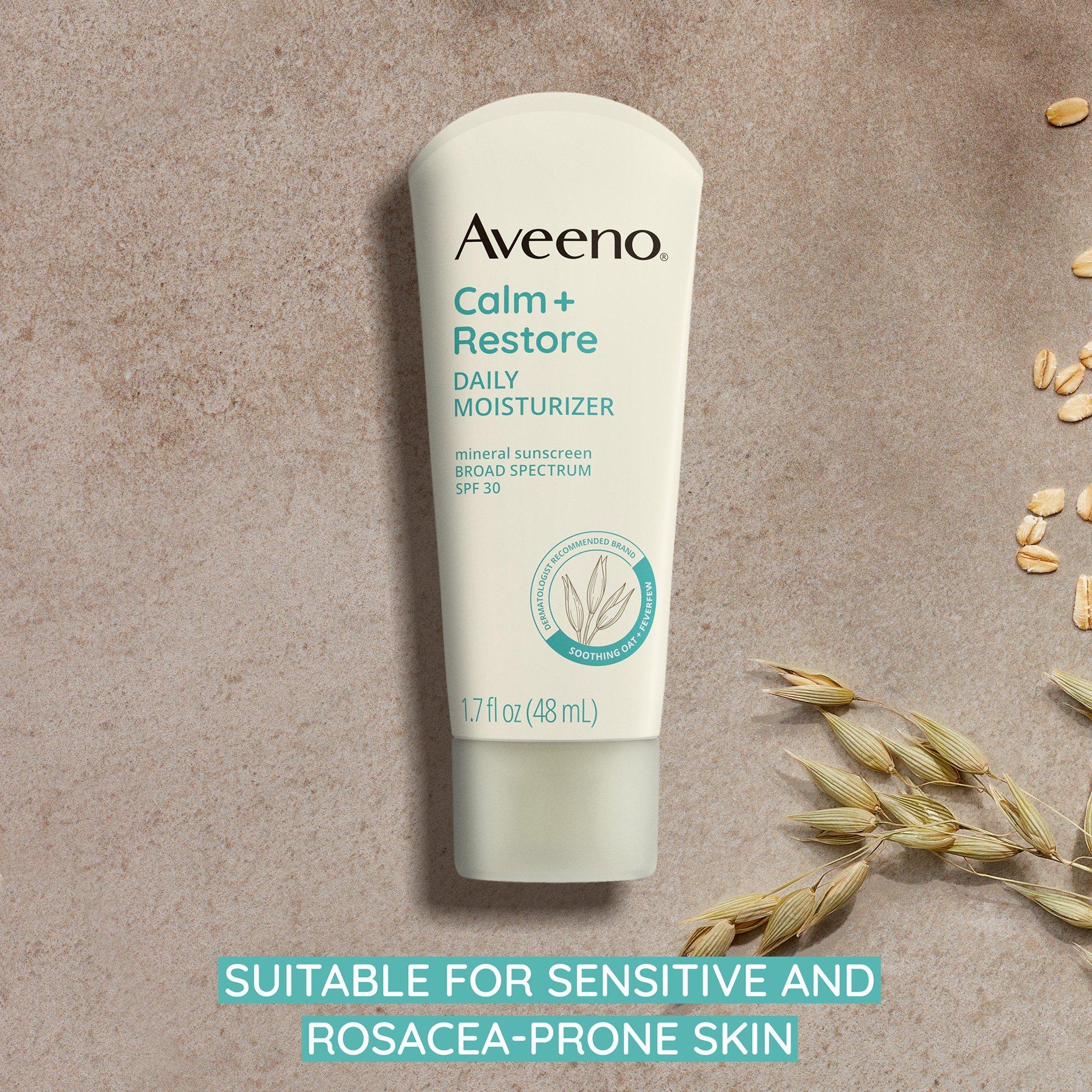 Увлажняющий минеральный солнцезащитный крем Aveeno Calm + Restore SPF 30 — фото 5