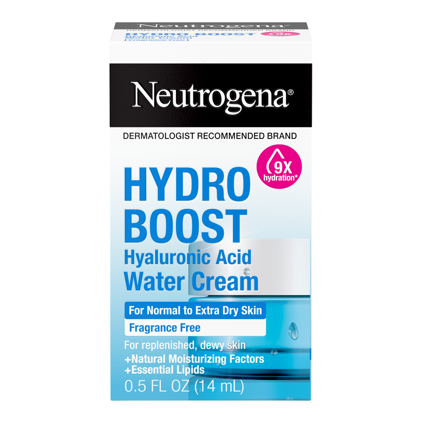 Travel Size Hydro Boost Hyaluronic Acid Water Cream, Fragrance Free