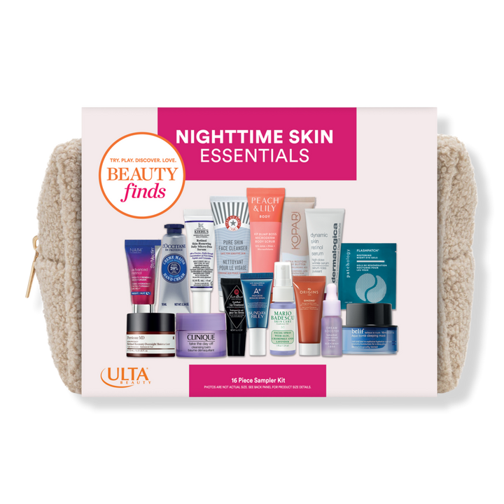 Beauty Finds by ULTA Beauty Nighttime Skin Essentials 16 Piece Sampler Kit #1