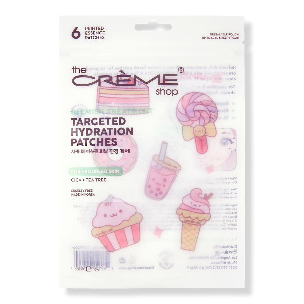 The Creme Shop Targeted Hydration Patches For Acne Prone Skin - Sweet Treats - 0.52 oz