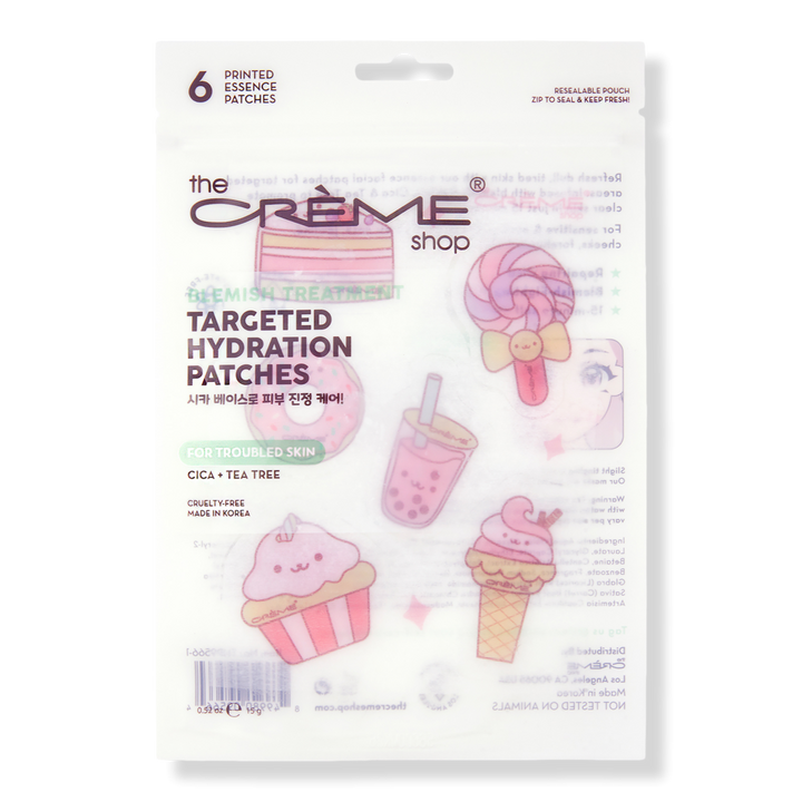 The Crème Shop Targeted Hydration Patches for Acne Prone Skin - Sweet Treats #1