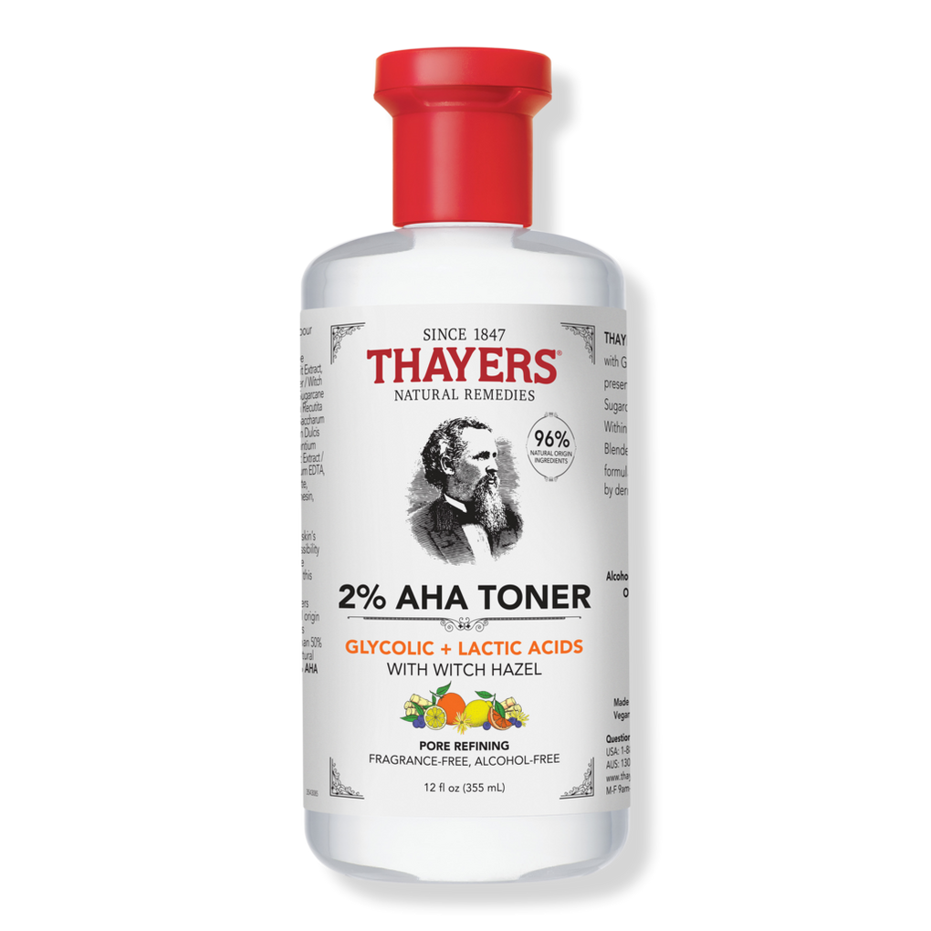 2% AHA Exfoliating, Smoothing and Pore Refining Toner - Thayers