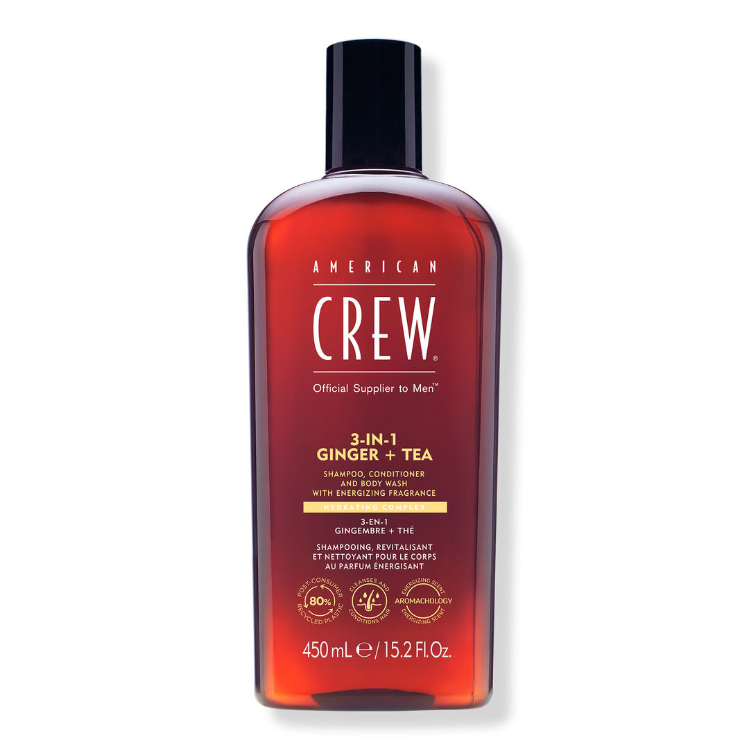 American Crew 3-in-1 Ginger + Tea Shampoo, Conditioner and Body Wash #1