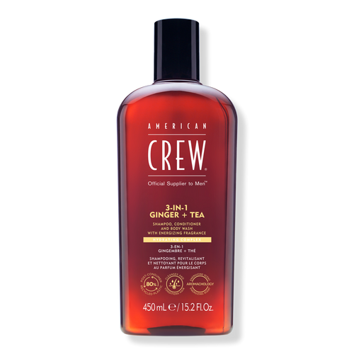American Crew 3-in-1 Ginger + Tea Shampoo, Conditioner and Body Wash