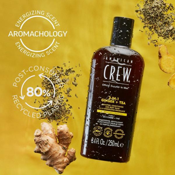 American Crew 3-in-1 Ginger + Tea Shampoo, Conditioner and Body Wash #6