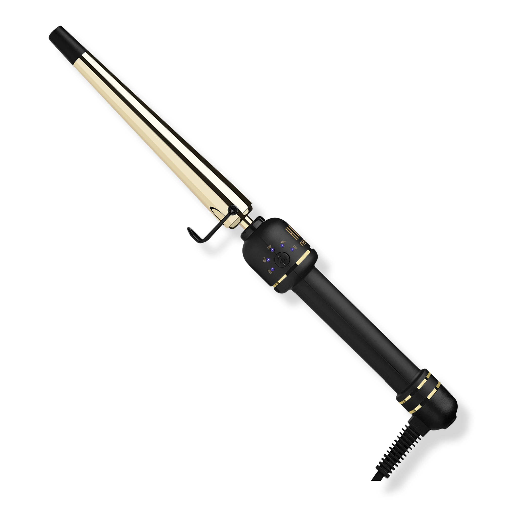 Hot Tools Pro Artist 24k Gold Extended Barrel Tapered Curling Wand ...