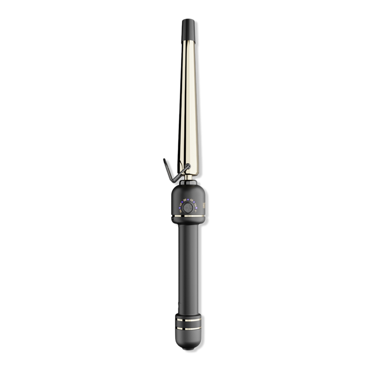 Pro Artist 24K Gold Extended Barrel Tapered Curling Wand Hot Tools