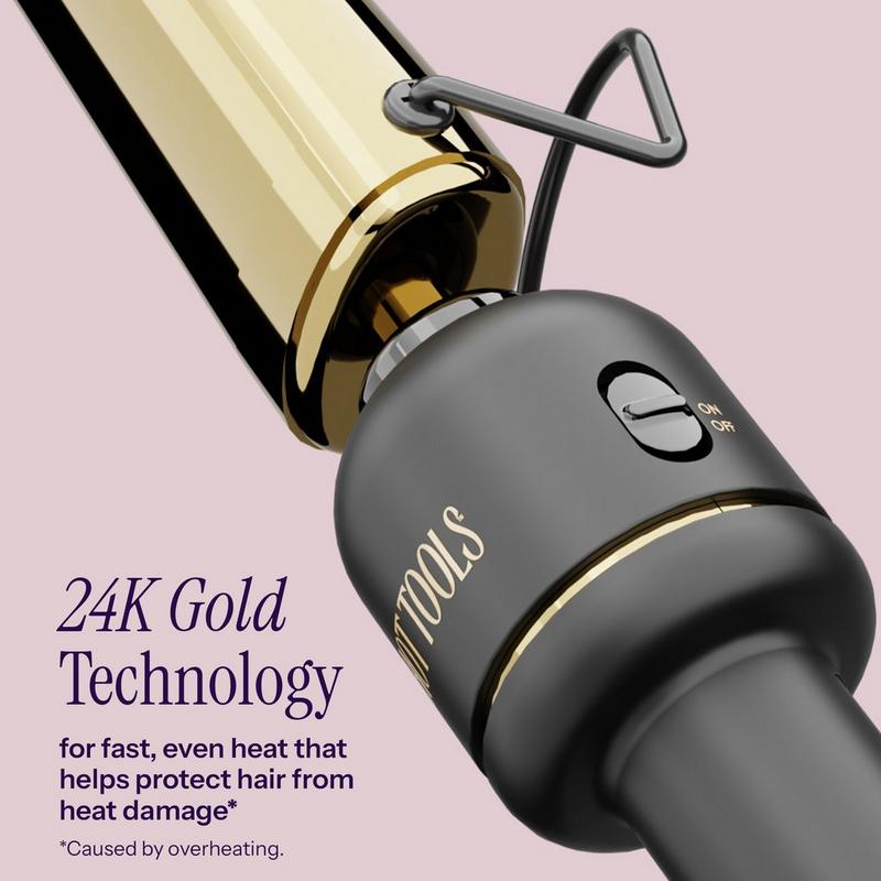 Hot Tools - 24K Gold Extended Barrel Oval Tapered Curling Wand