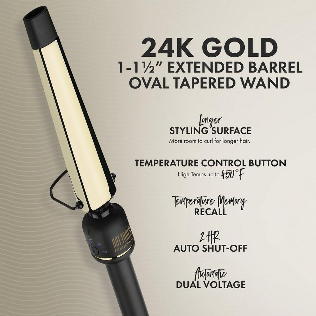 Hot Tools Professional Gold Spring 1-1/2 Curling Iron
