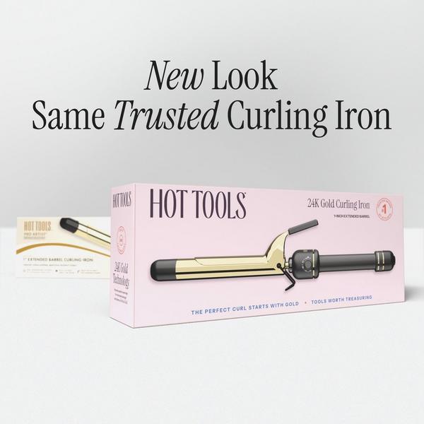Hot Tools Pro Artist 24K Gold Extended Barrel Tapered Curling Wand #7