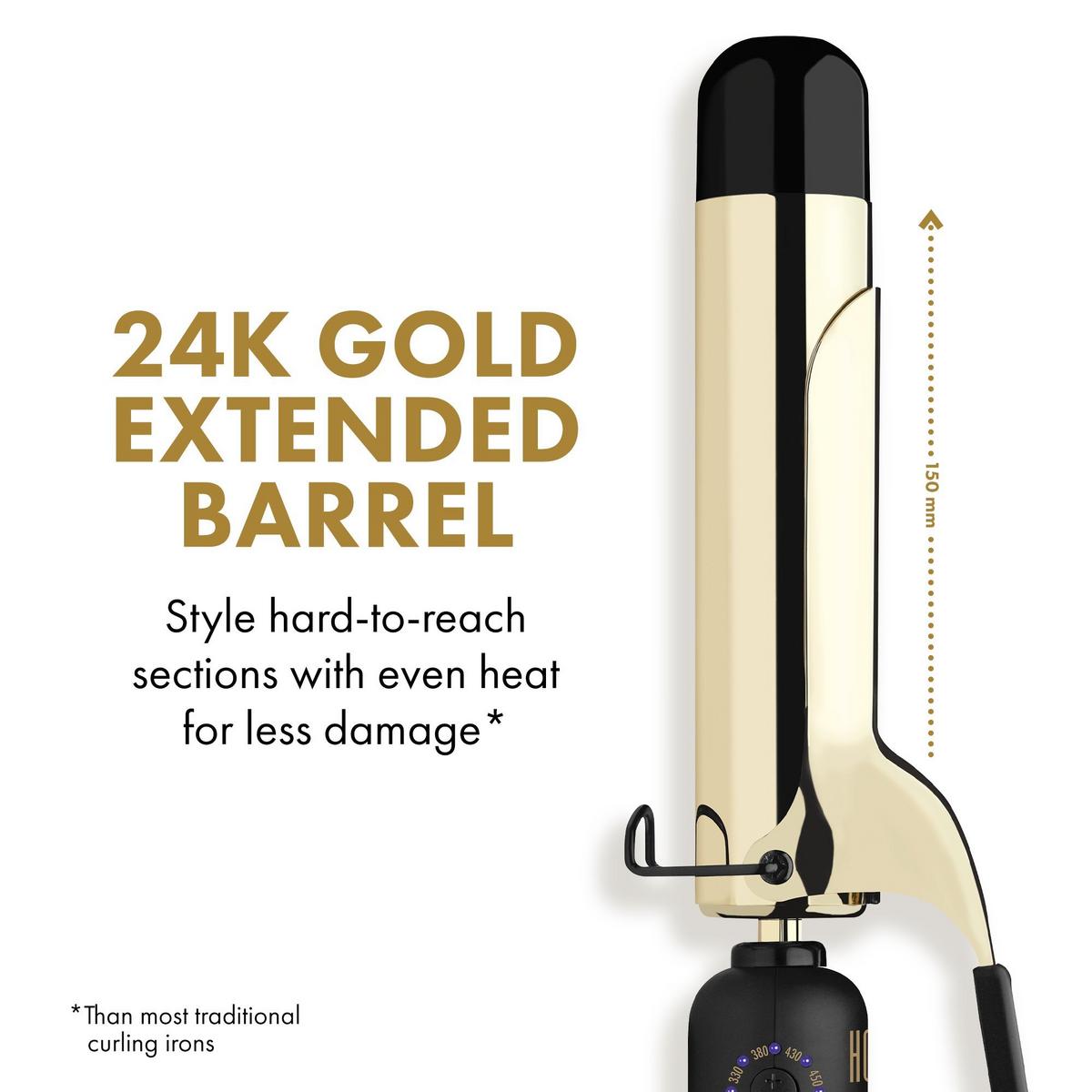 Pro Artist 24K Gold Collection Extended Barrel Curling Iron
