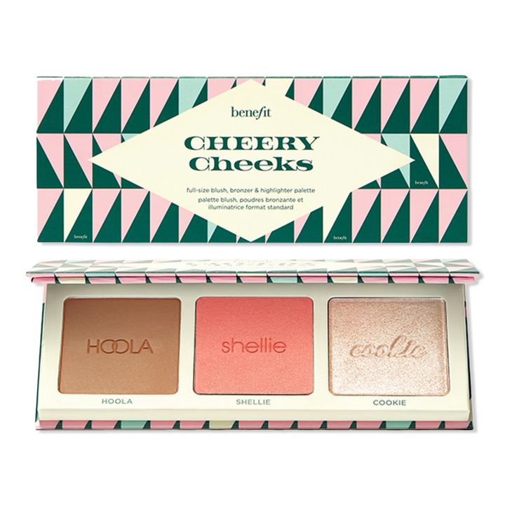Benefit Cosmetics Cheery Cheeks Full-Size Blush, Bronzer & Highlighter Face Palette #1
