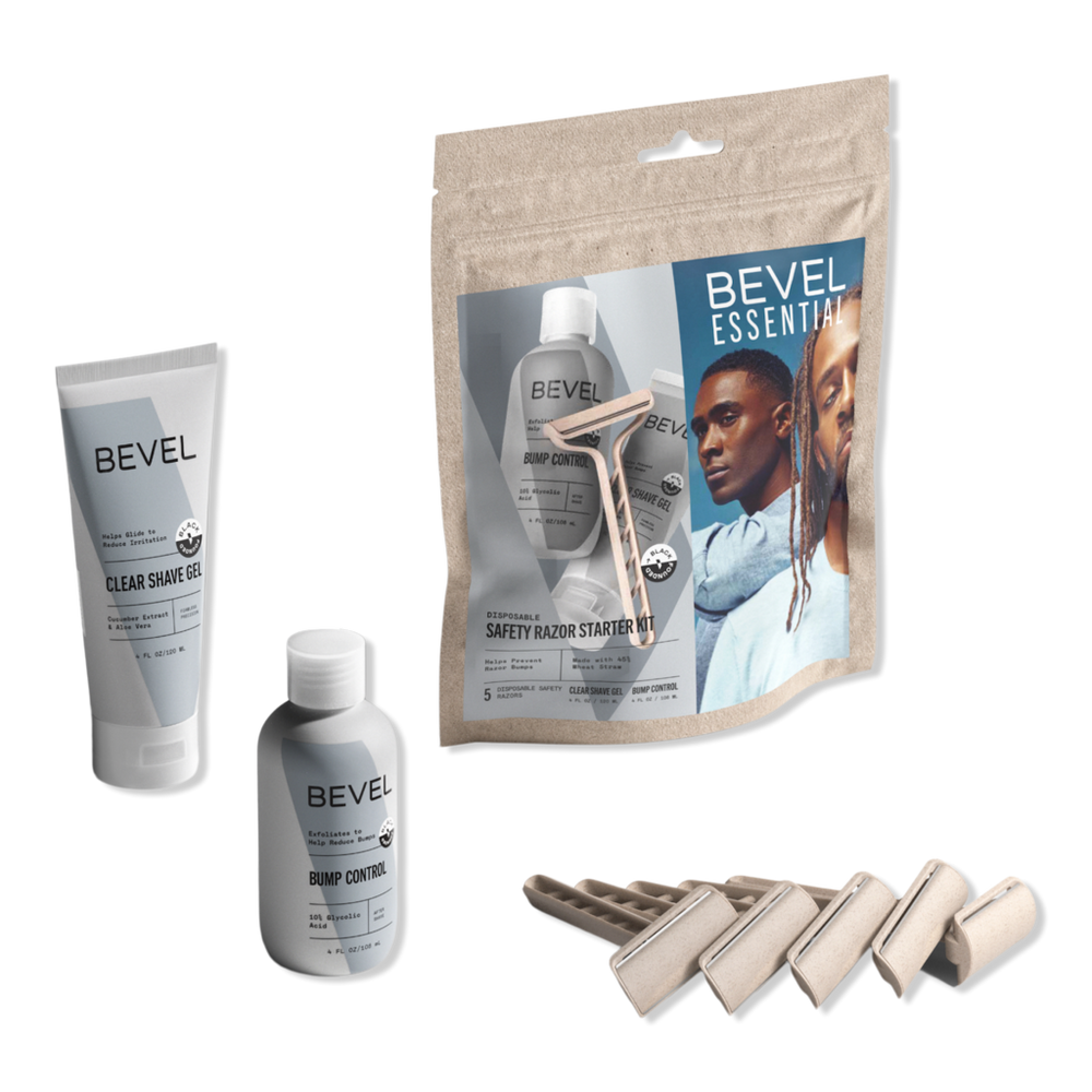 BEVEL Essential Disposable Safety Razor Starter Kit
