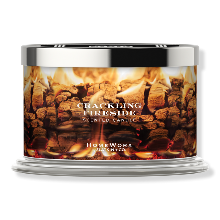 HomeWorx Crackling Fireside 4-Wick Scented Candle #1