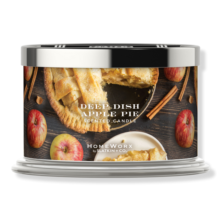 HomeWorx Deep Dish Apple Pie 4-Wick Scented Candle #1