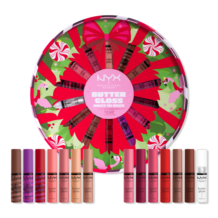 NYX Professional Makeup Limited Edition Butter Gloss Beneath The Wreath Lip Gloss Holiday Gift Set #1