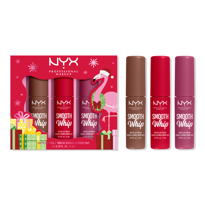 NYX Professional Makeup Limited Edition Smooth Whip Matte Lip Trio Holiday Gift Set #1