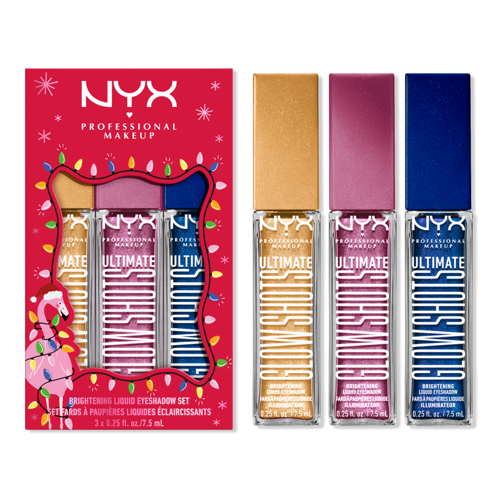 Nyx Professional Makeup Limited Edition Glow Shots Trio Brightening Liquid Eyeshadow Gift Set