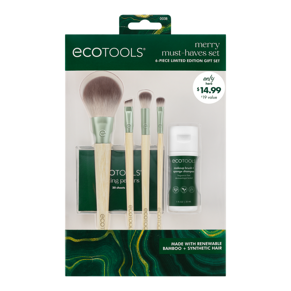 4-Piece Bamboo Makeup Brush Set - IT Brushes For ULTA