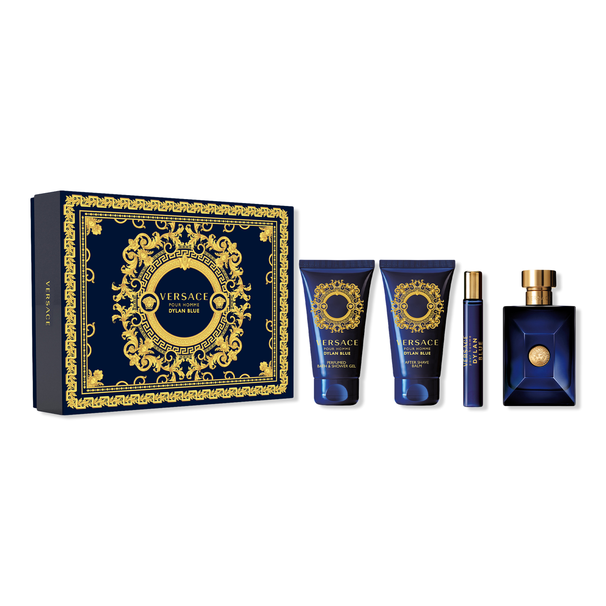Dylan Blue by Versace for Women - 4 Pc Gift Set 3.4oz EDP Spray