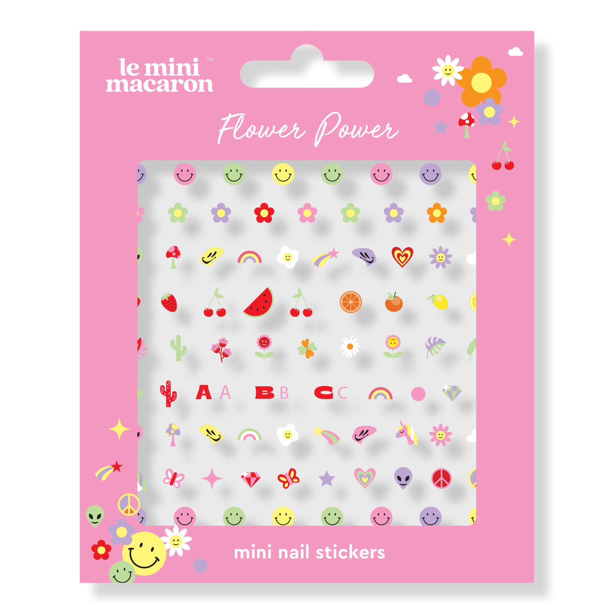 Le Mini Macaron Mini Nail Stickers - Flower Power! #1