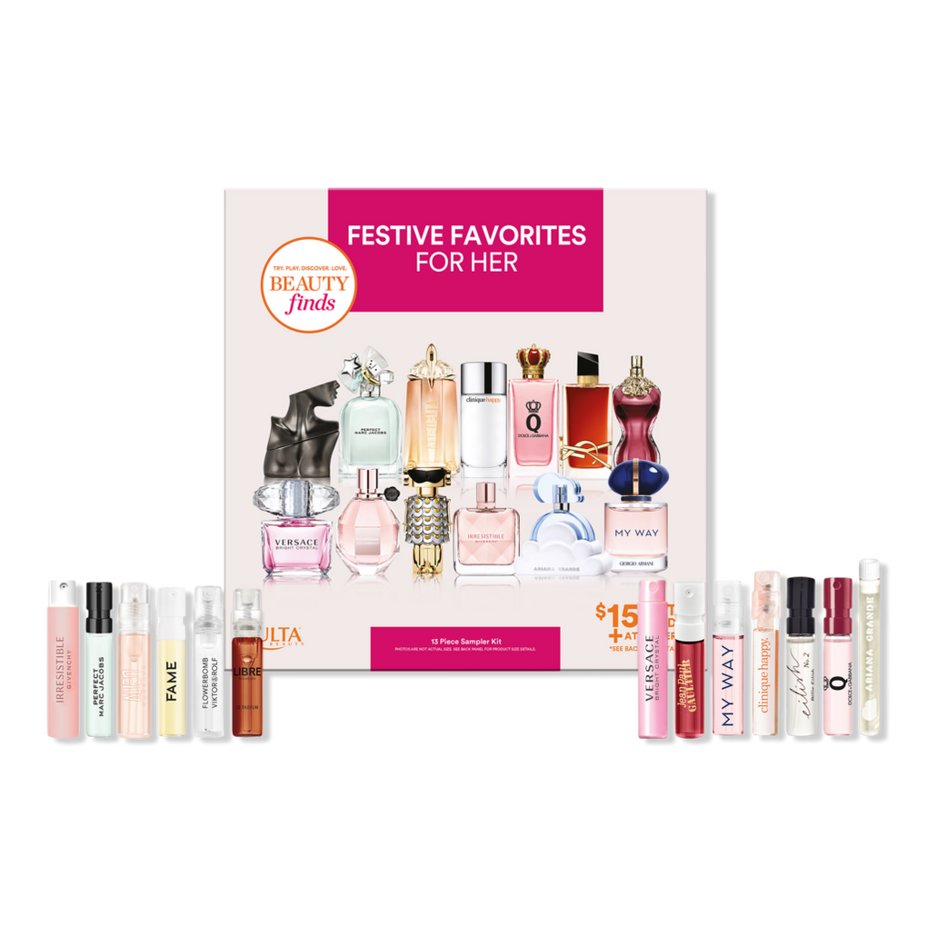 Festive Favorites For Her 13 Piece Sampler Kit - Beauty Finds by