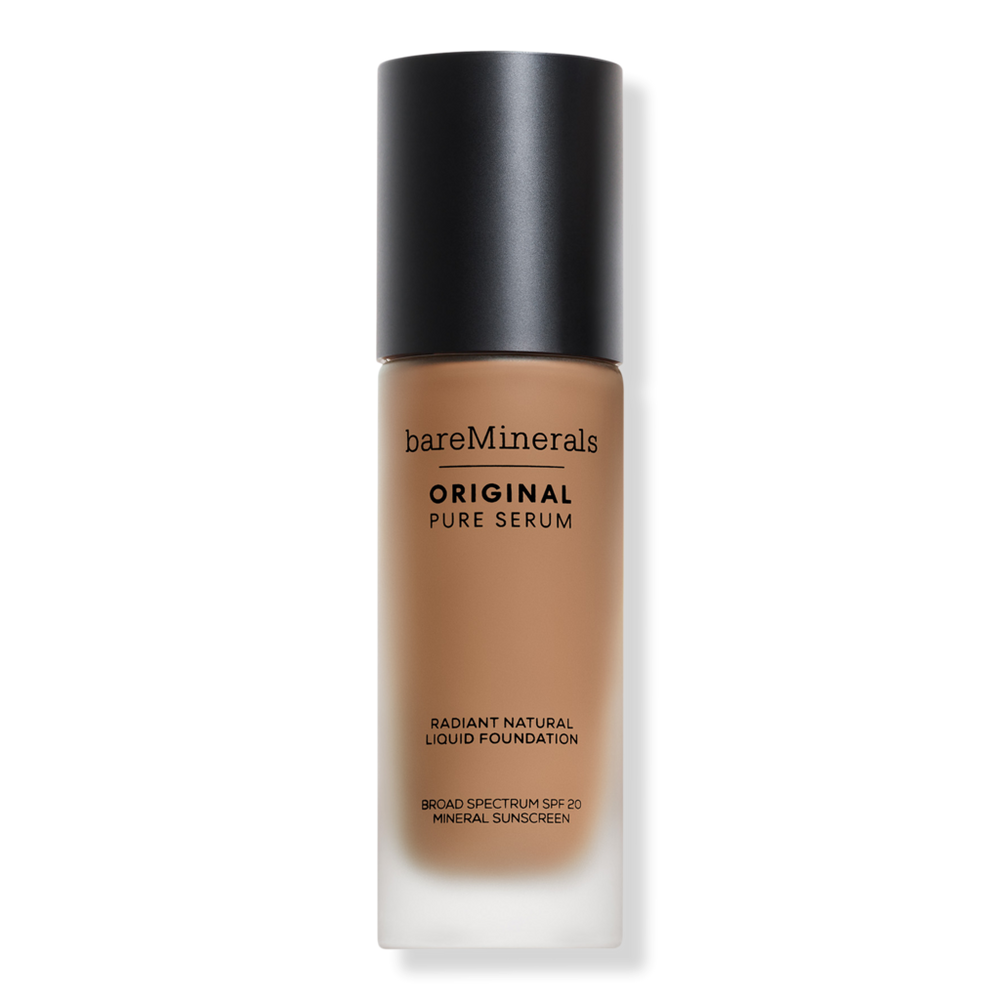 Bareminerals Original Pure Serum Liquid Skincare Foundation Mineral Spf 27 - Medium Deep Neutral 4