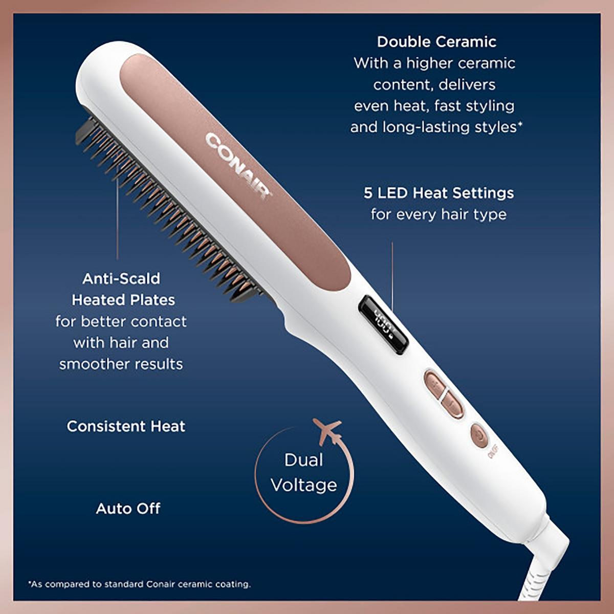 Conair Double Ceramic Straightening Brush Ulta Beauty