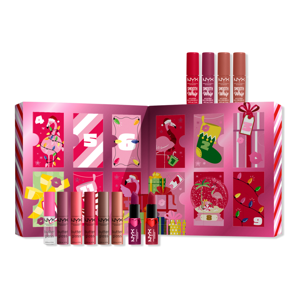 Limited Edition 12 Days Of Kissmas Lip Makeup Gift Set