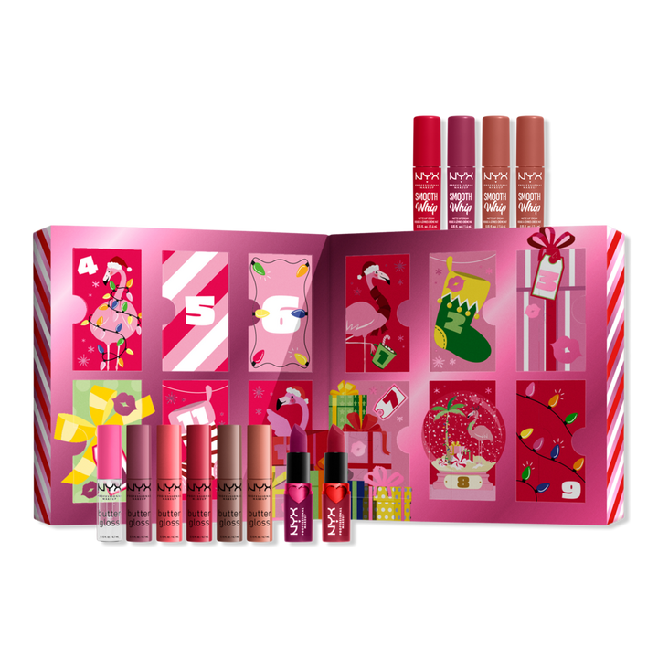 NYX Professional Makeup Limited Edition 12 Days Of Kissmas Lip Makeup Gift Set #1