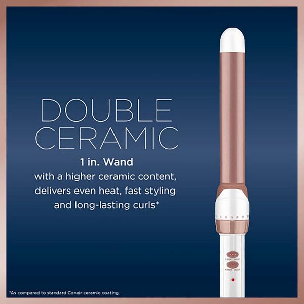 Conair Double Ceramic Rose Gold 1" Clipless Wand #3