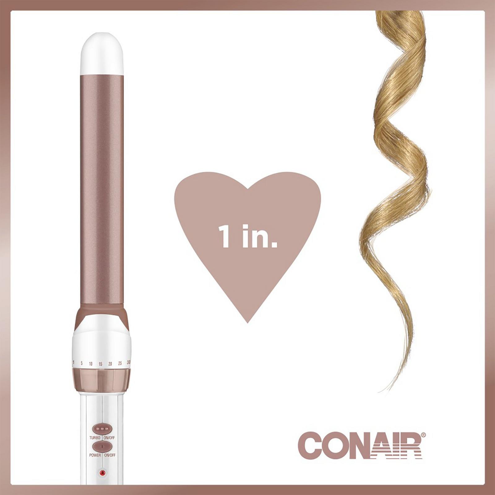 Double Ceramic Rose Gold 1" Clipless Wand