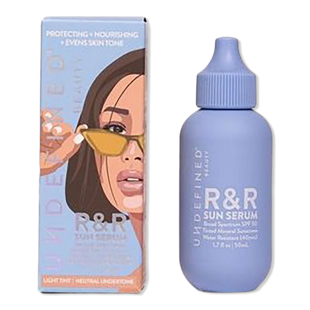 Undefined Beauty R&r Broad Spectrum Spf 50 Sun Serum - Light In White
