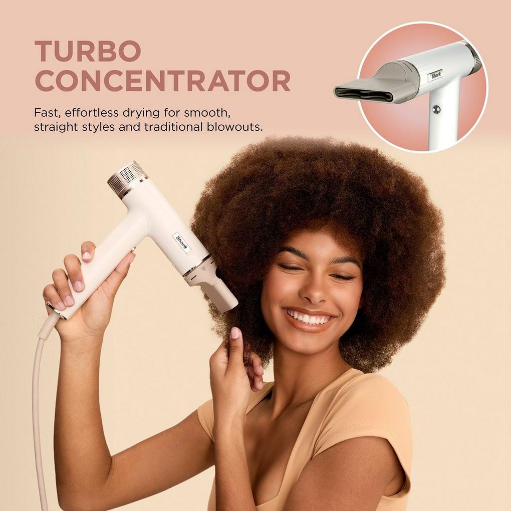 SpeedStyle RapidGloss Finisher and High-Velocity Dryer for Straight & Wavy  Hair - Shark Beauty