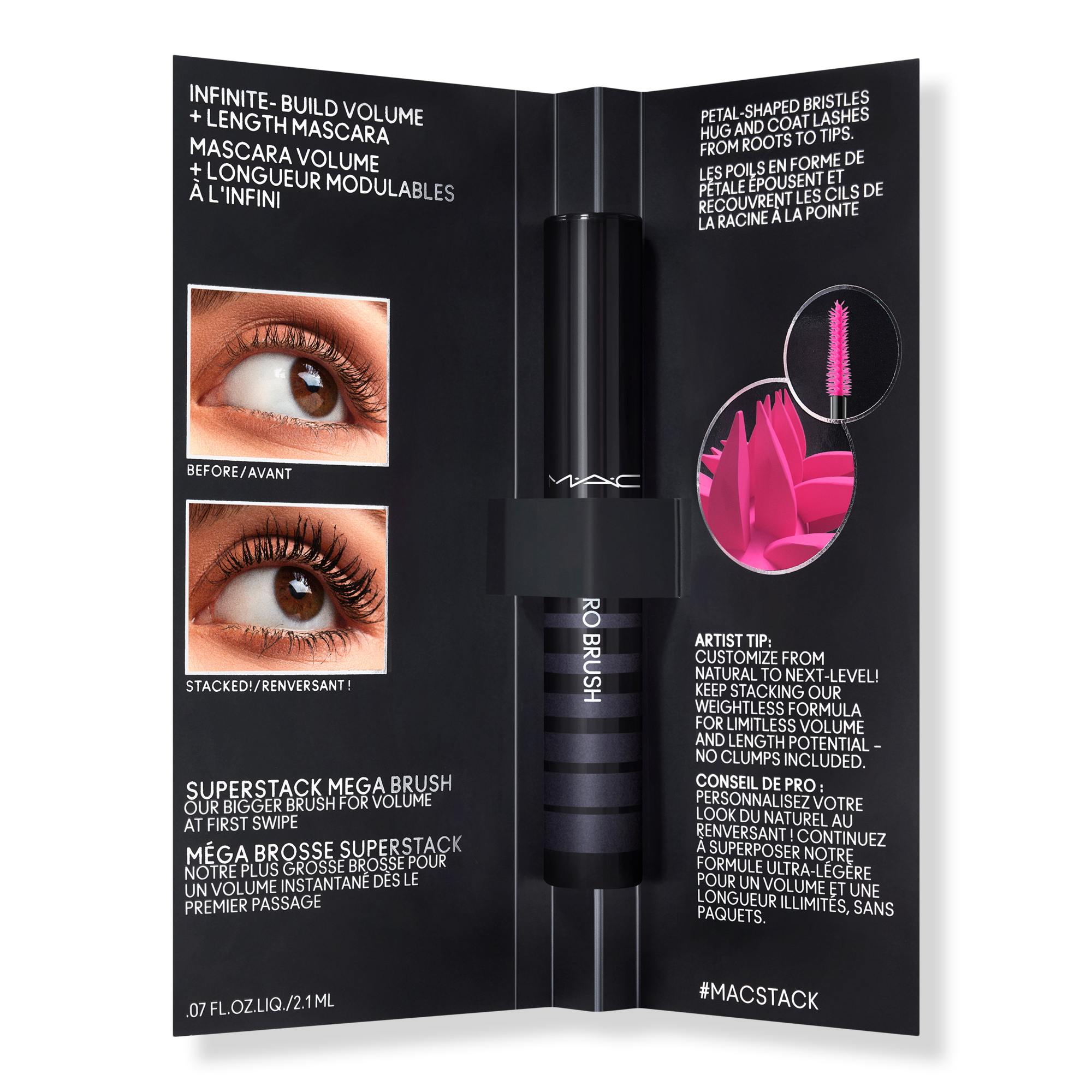 MAC Free Macstack Mega Mascara deluxe sample with $50 brand purchase #1