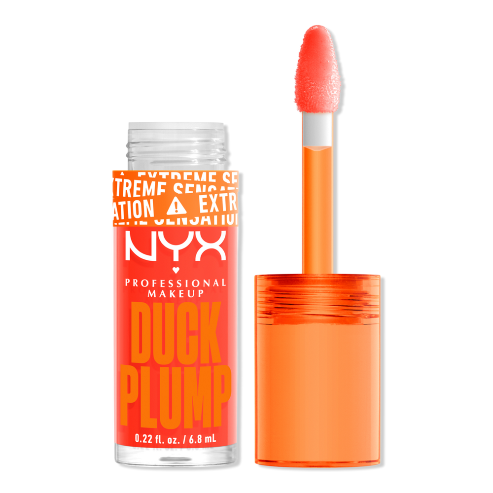 Nyx Professional Makeup Duck Plump High Pigment Lip Plumping Gloss - Peach Out In Orange