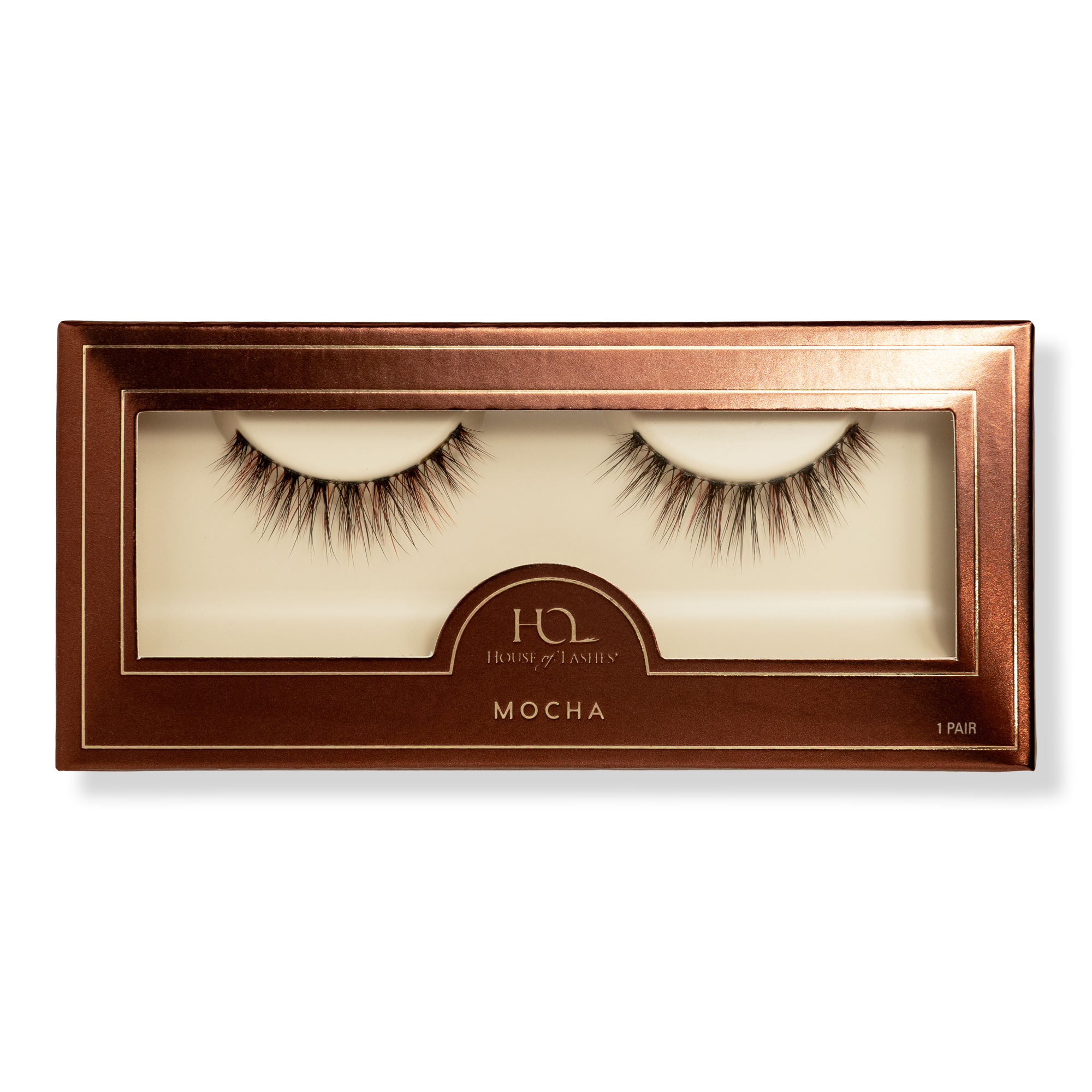 House of Lashes Mocha Natural Volume Faux Silk False Eyelashes #1