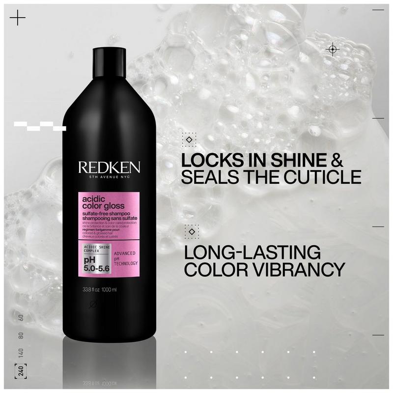 Redken - 33.8 oz (Jumbo) Acidic Color Gloss Sulfate Free Shampoo